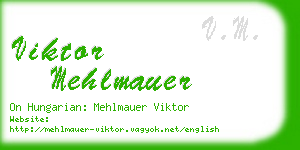 viktor mehlmauer business card